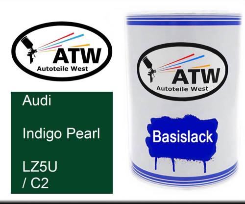 Audi, Indigo Pearl, LZ5U / C2: 500ml Lackdose, von ATW Autoteile West.